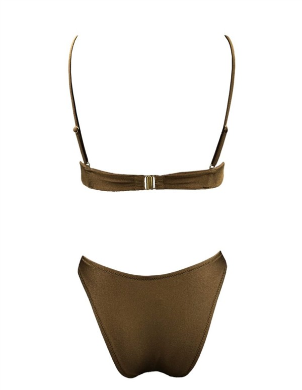 EMMA 907 SNAIL WIRE BIKINI ESPRESSO